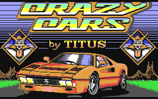 Crazy Cars Title Screen